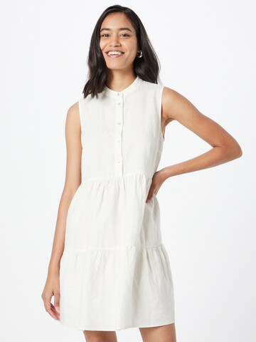 Sisley Shirt Dress in White: front