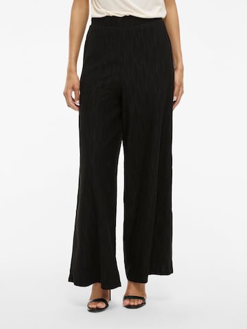 VILA Wide leg Trousers 'VIZORA' in Black: front
