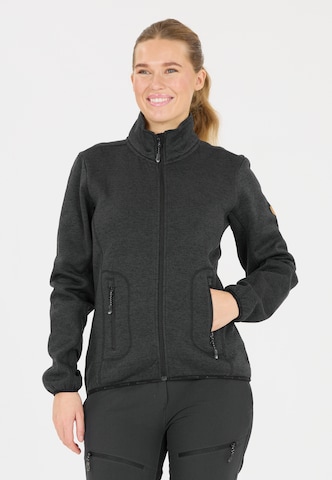 Whistler Athletic fleece jacket 'SAMANI' in Black: front