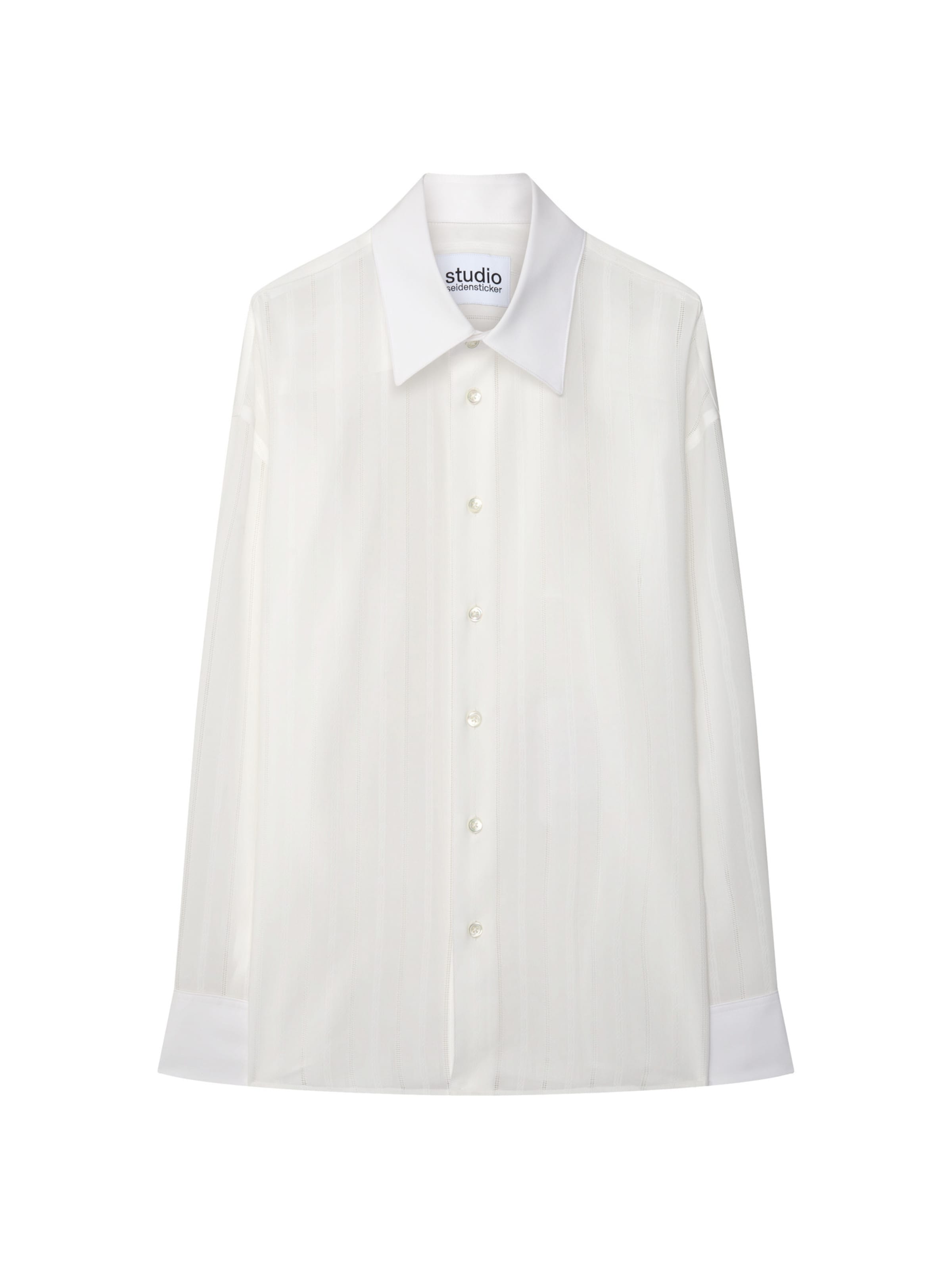 Studio Seidensticker Regular fit Button Up Shirt in White: front