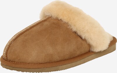 SHEPHERD OF SWEDEN Pantoufle 'Jessica' en sable / cognac, Vue avec produit