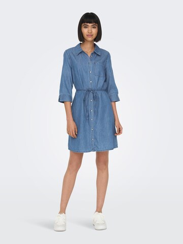 ONLY Shirt Dress 'Bea' in Blue