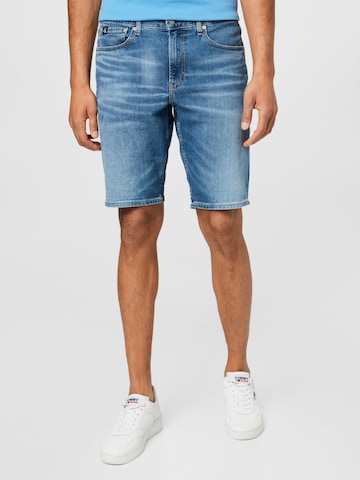 Calvin Klein Jeans Regular Jeans in Blauw: voorkant