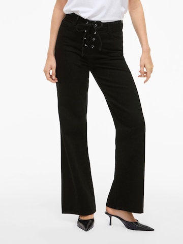 VILA Flared Jeans 'VIGela' in Zwart: voorkant