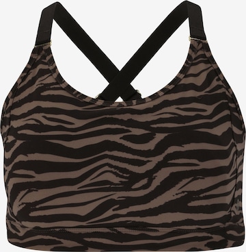 Athlecia Sports Bra 'Luvelia' in Brown: front