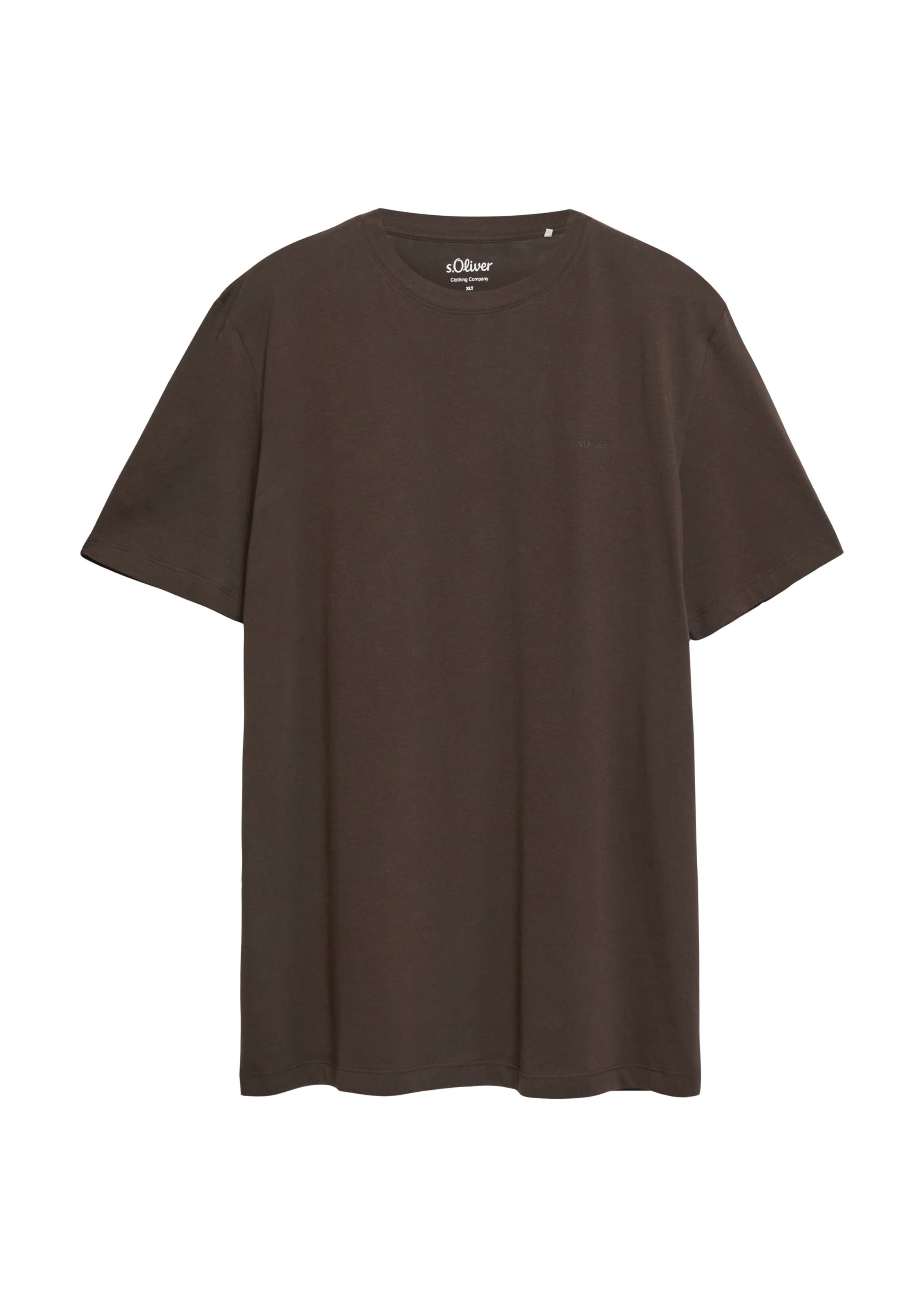 s.Oliver Shirt in Bruin: voorkant