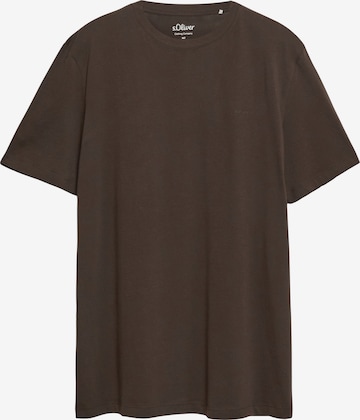 s.Oliver Shirt in Bruin: voorkant