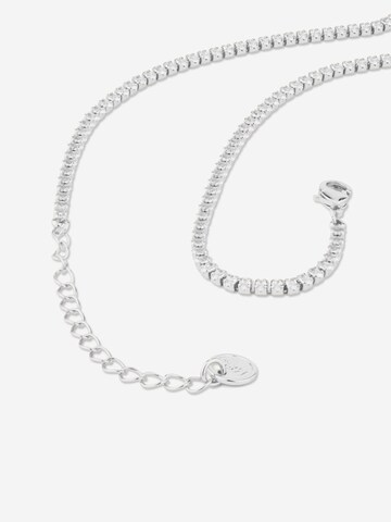ØYRE Łańcuszek 'Rhinestone Tennis Chain' w kolorze srebrny