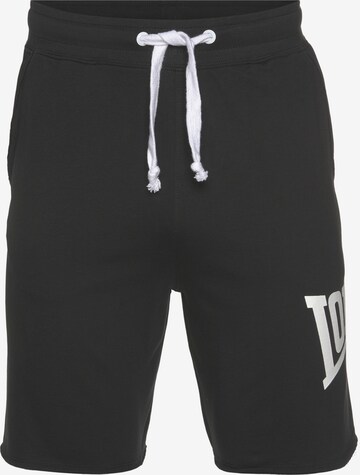 LONSDALE Regular Pants in Black: front