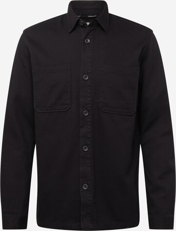 Fit confort Chemise TOM TAILOR DENIM en noir : devant