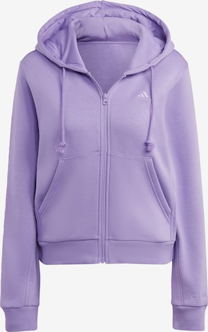 ADIDAS SPORTSWEAR Sports sweat jacket ' ALL SZN' in Purple: front