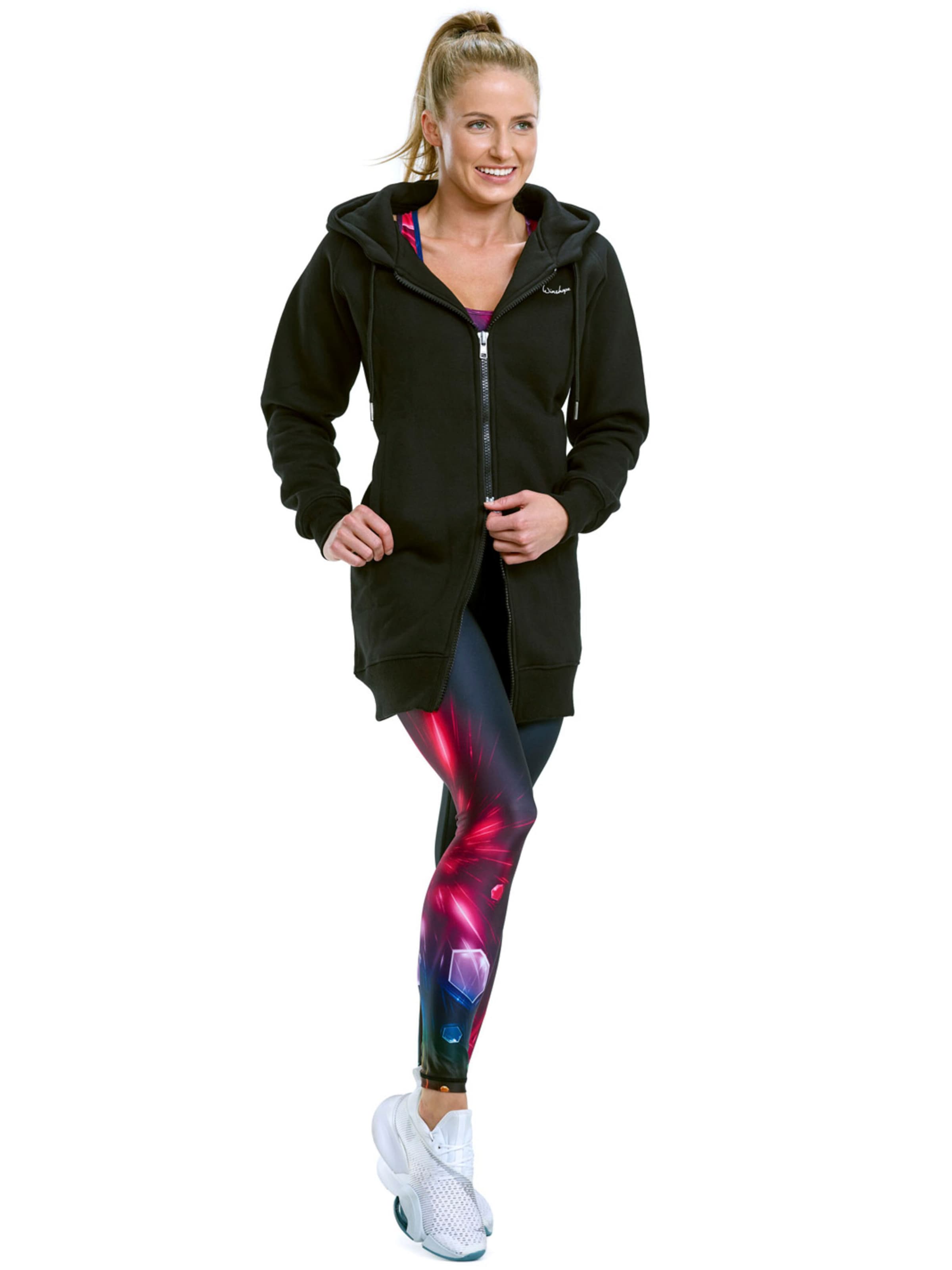 Winshape Športová mikina so zipsom 'J006' - Čierna