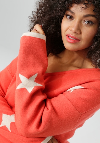 Aniston Pullover in Rot