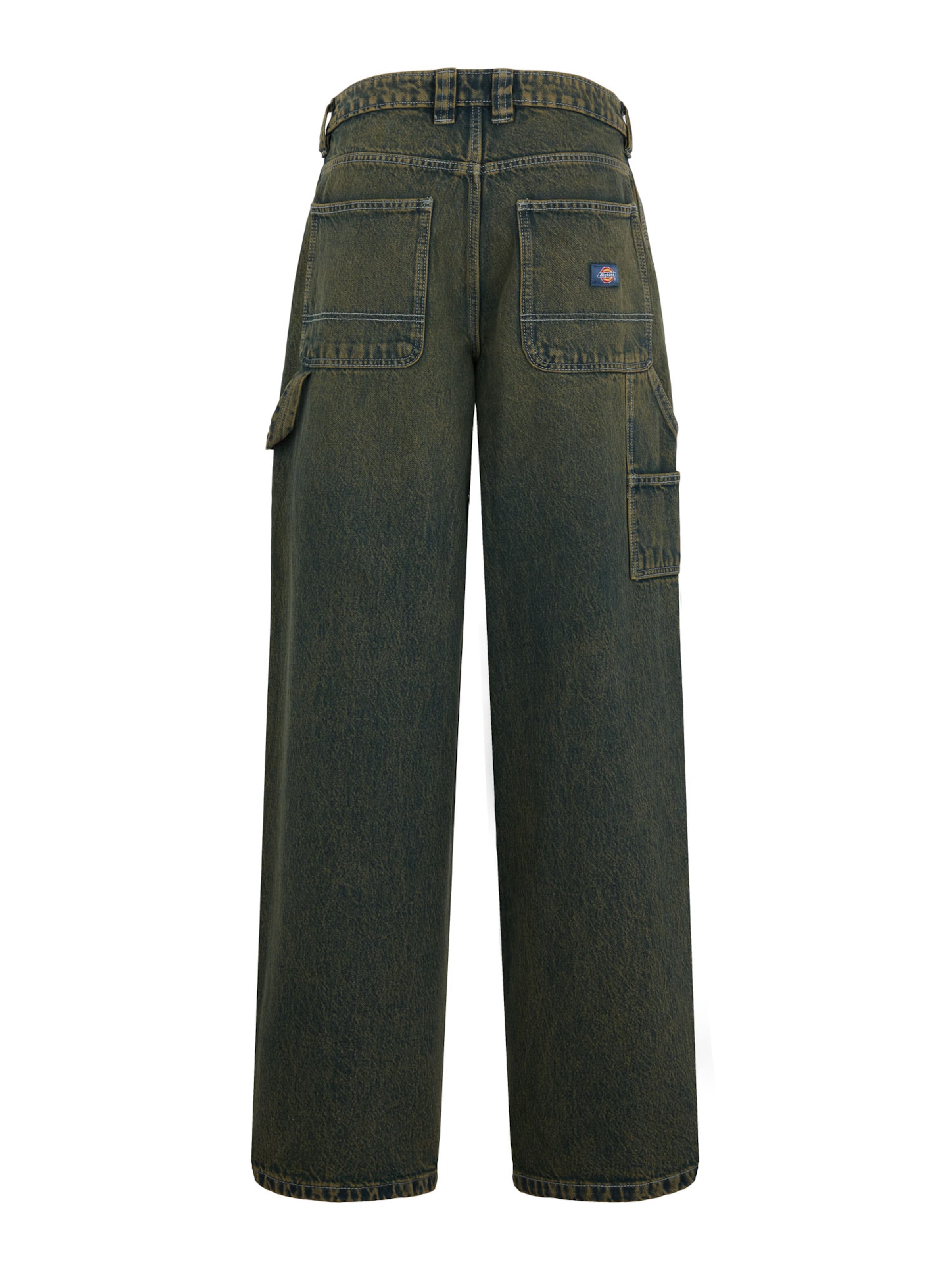 DICKIES Laiad sääred Püksid 'HILHAM', värv roheline