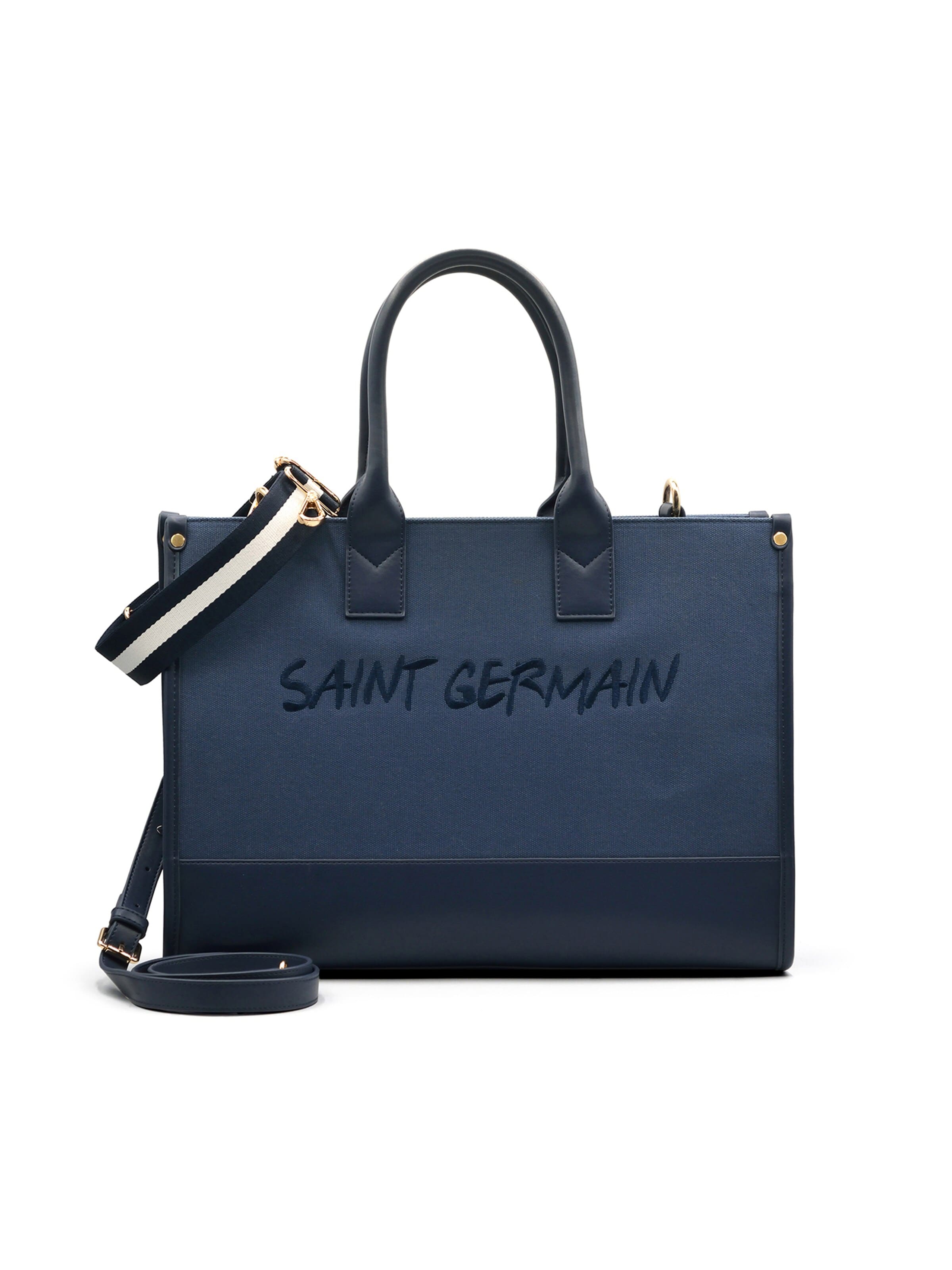 Ateliers Saint Germain - Shopper 'QUARTIER LATIN' en azul: frente