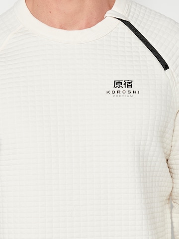 KOROSHI Sweatshirt in Weiß