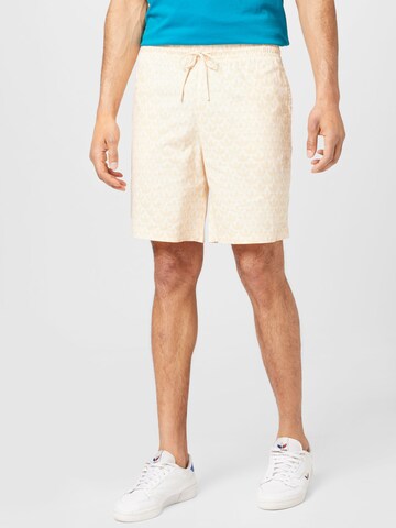 ADIDAS ORIGINALS Regular Shorts 'Graphics Monogram Allover Print' in Beige: predná strana