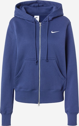 Veste de survêtement 'PHNX FLC' Nike Sportswear en bleu : devant