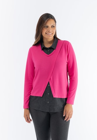 October Blouse in Pink: front
