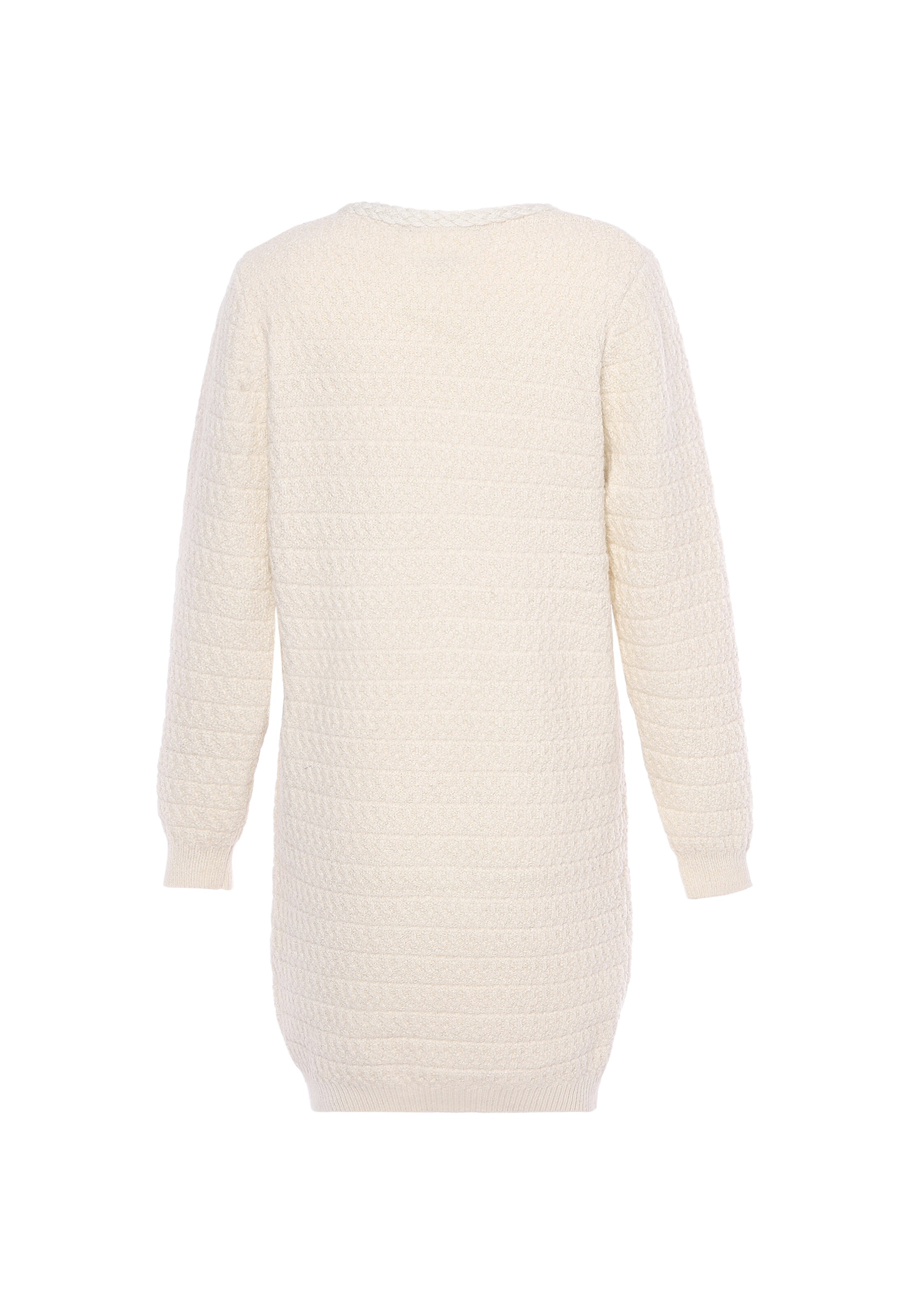 faina Stickad klänning i vit