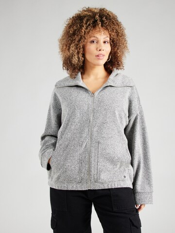 Veste de survêtement Tom Tailor Women + en gris : devant