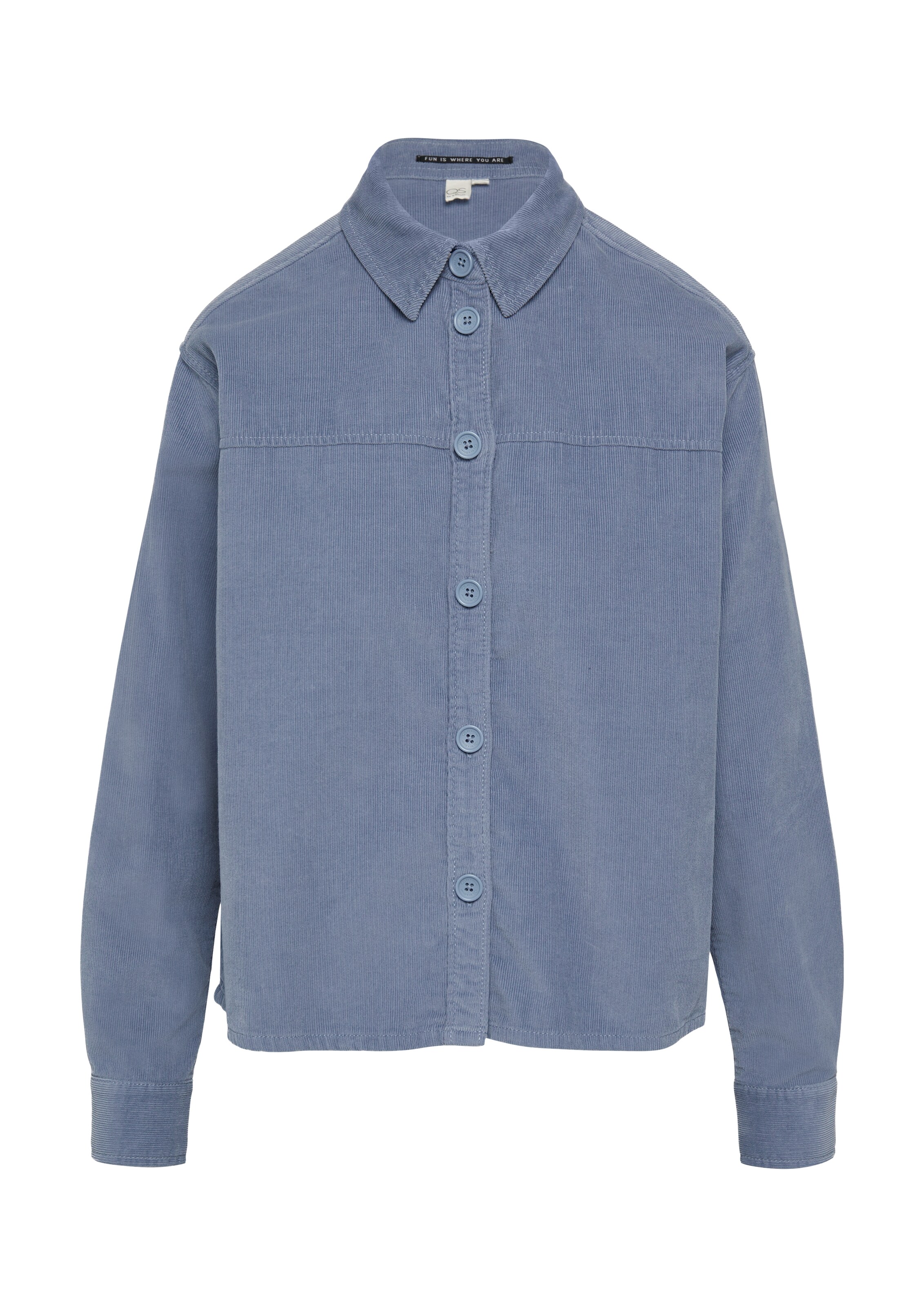 QS Bluse in Blau: Vorderseite