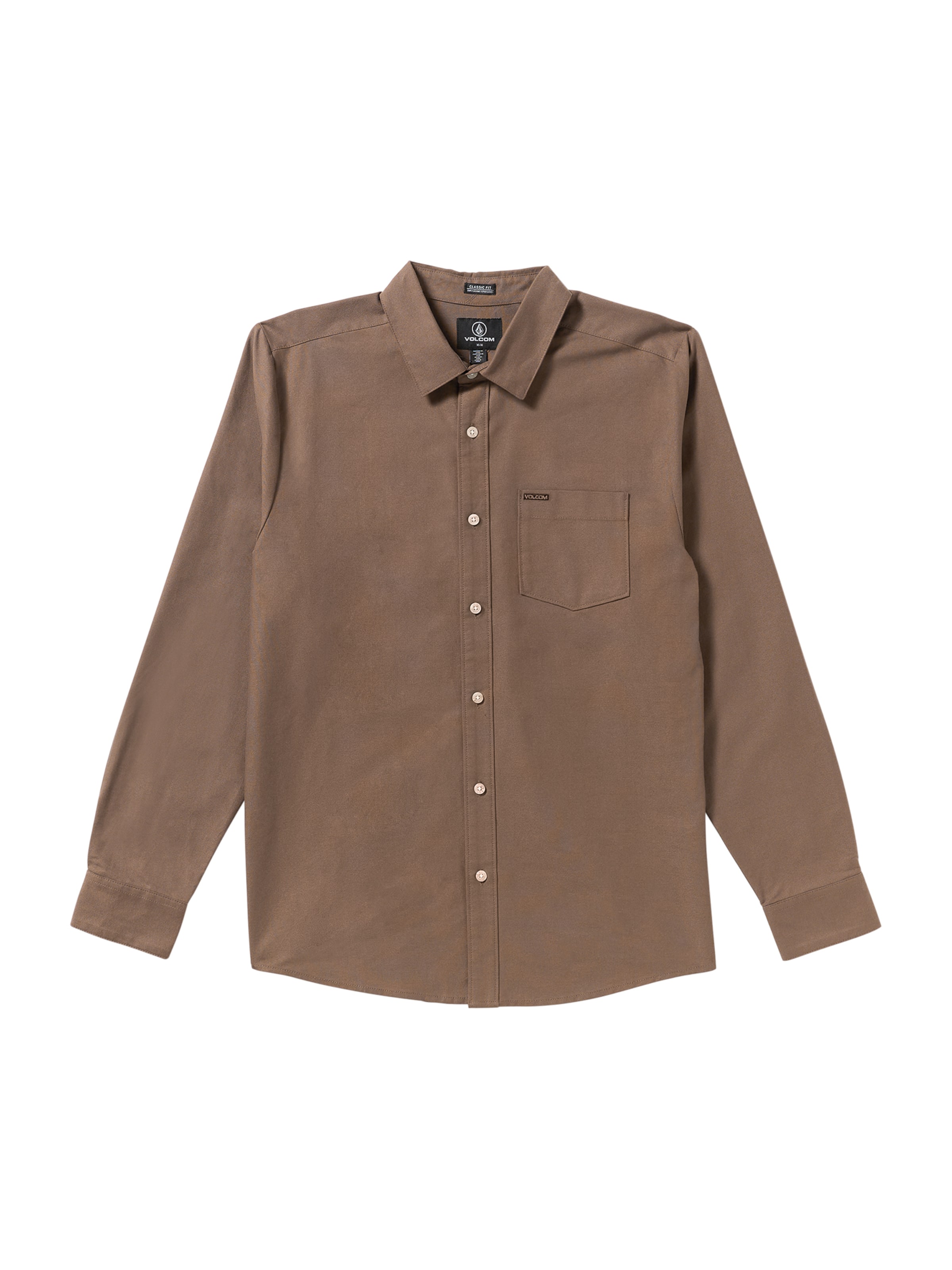 Volcom Hemd 'VEECO OXFORD' in braun, Produktansicht