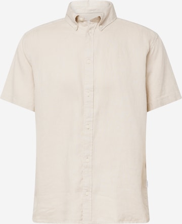 Les Deux Regular fit Button Up Shirt 'Kris' in Beige: front