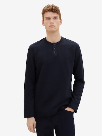 TOM TAILOR Shirt in Blauw: voorkant