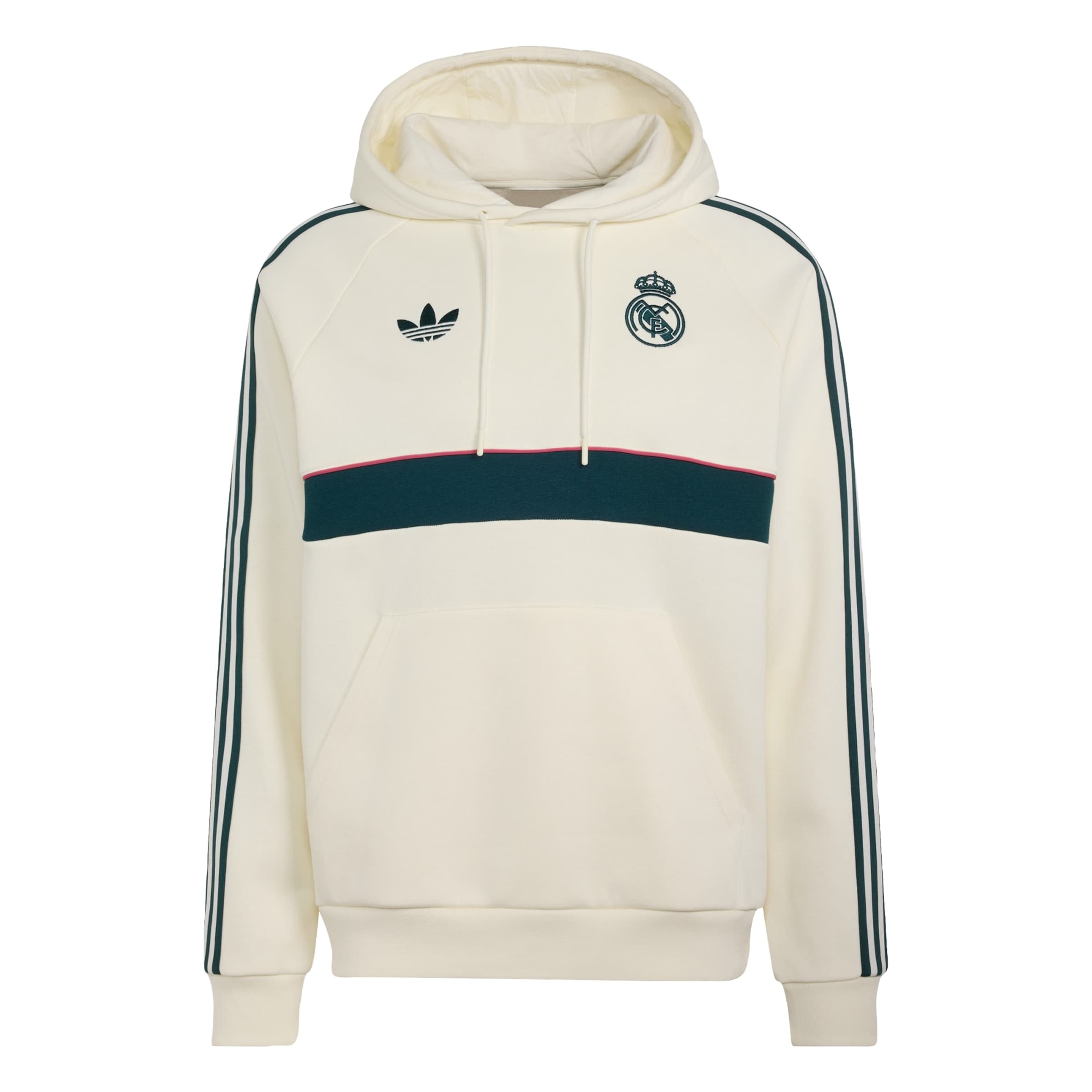ADIDAS PERFORMANCE Sports sweat jacket 'Real Madrid' in M in Fir / Raspberry / Wool white, Item view