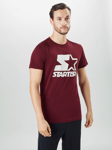 T-Shirt Starter Black Label en rouge : devant