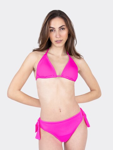 MYLILY Bikini Bottoms 'Perioden Bikini Hose Knoten | Pink' in Pink: front