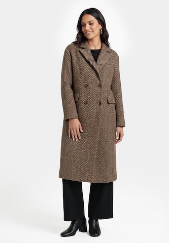 usha BLACK LABEL Between-Seasons Coat in Green: front