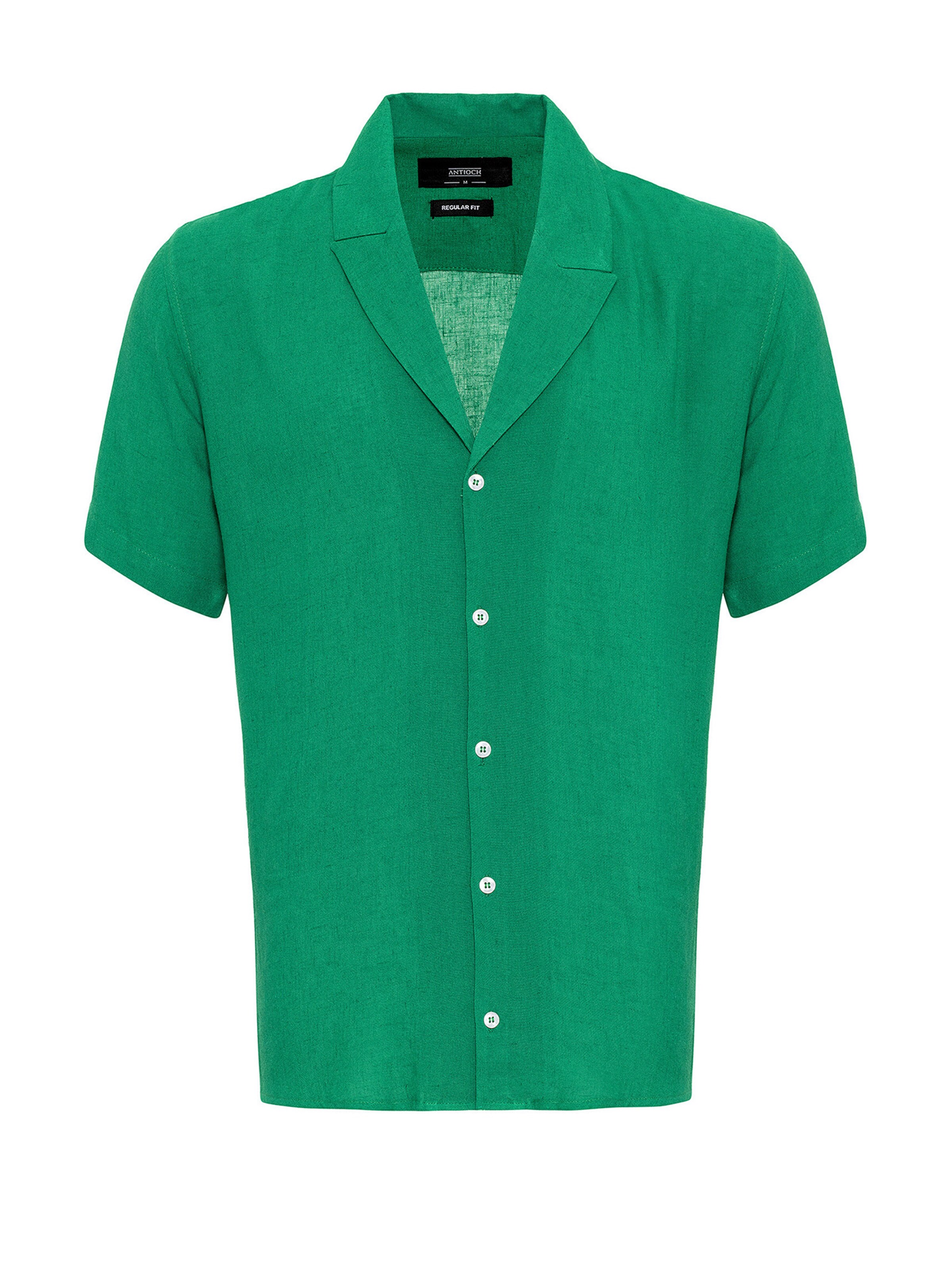 Antioch Button Up Shirt in Green: front
