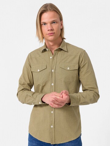Slim fit Camicia di By Diess Collection in giallo