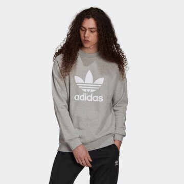 ADIDAS ORIGINALS Sweatshirt 'Adicolor Classics Trefoil' in Grey: front