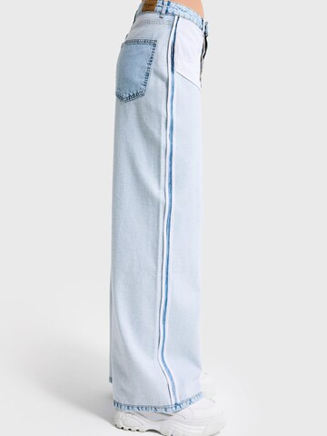 IT'S BASIC Baggy Jeans 'REVERSE BAGGY MID RISE JEANS' in Blue