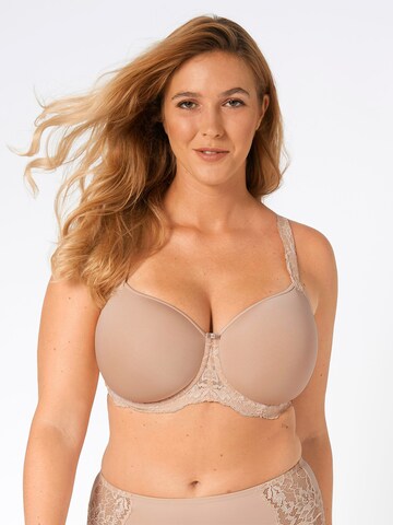 TRIUMPH T-shirt BH ' Amourette Charm ' in Beige: voorkant
