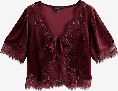 Next Bluse in XS in burgunder, Produktansicht