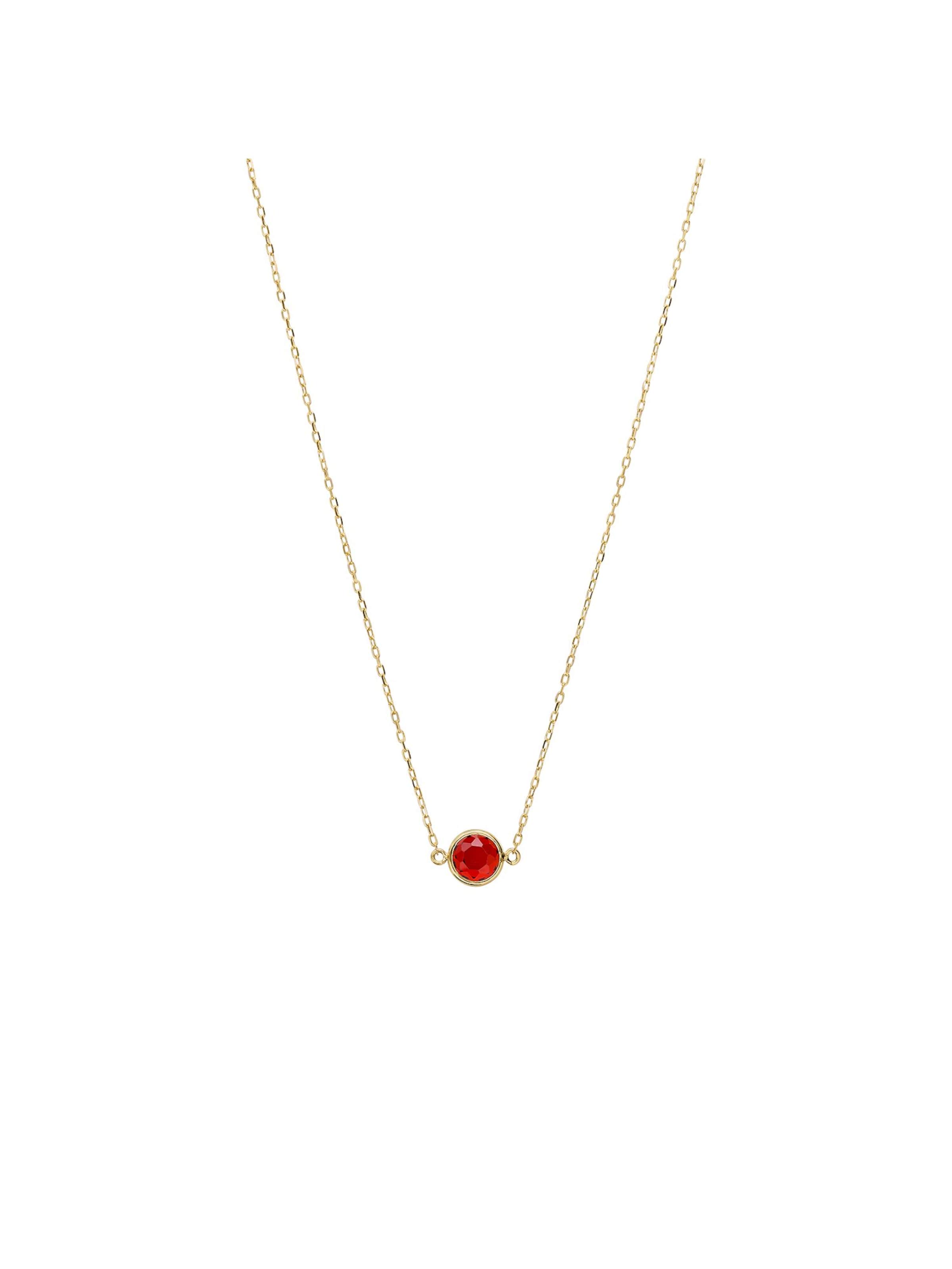 Lucardi Ketting 'Geburtsstein' in Goud