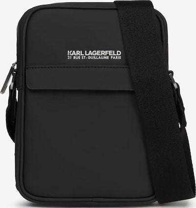 Karl Lagerfeld Olkalaukku 'Rue St-Guillaume' koossa One Size värissä musta / valkoinen, Tuotenäkymä