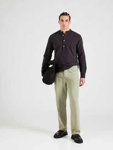 JACK & JONES Слим Рубашка 'JJBREEZE' в Черный