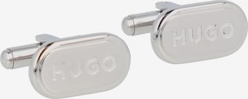 Boutons de manchette 'E-Classic ' HUGO Red en argent : devant