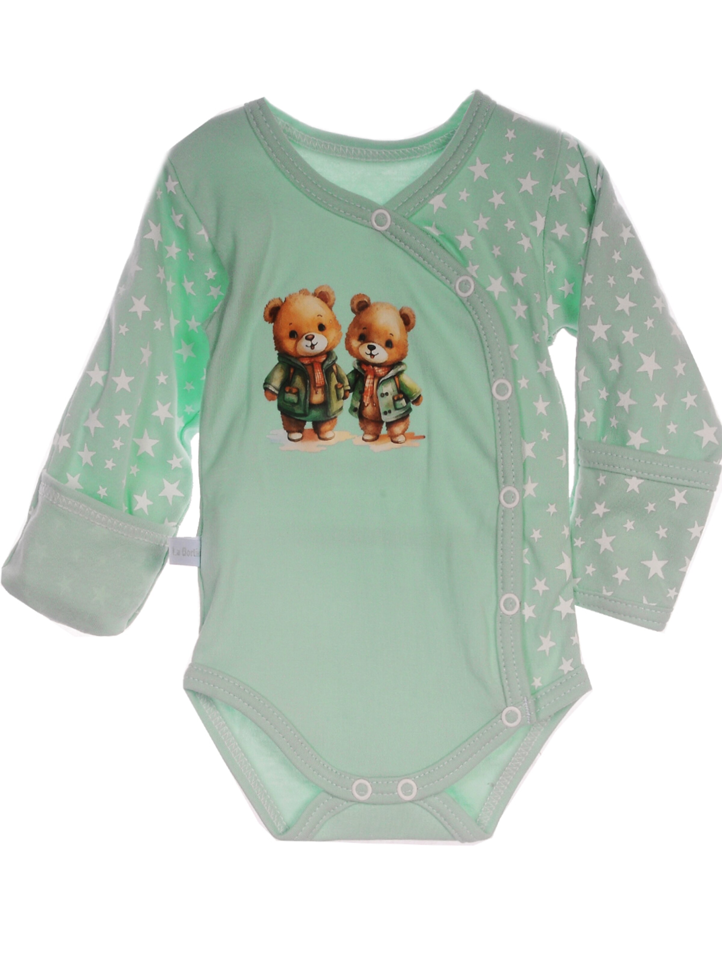 La Bortini Strampler/Body‌‌‌‌‌‌ in Grün: Vorderseite