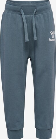 Hummel Tapered Pants in Blue: front