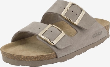 Zoccoletto 'Alba' di ROHDE in grigio: frontale