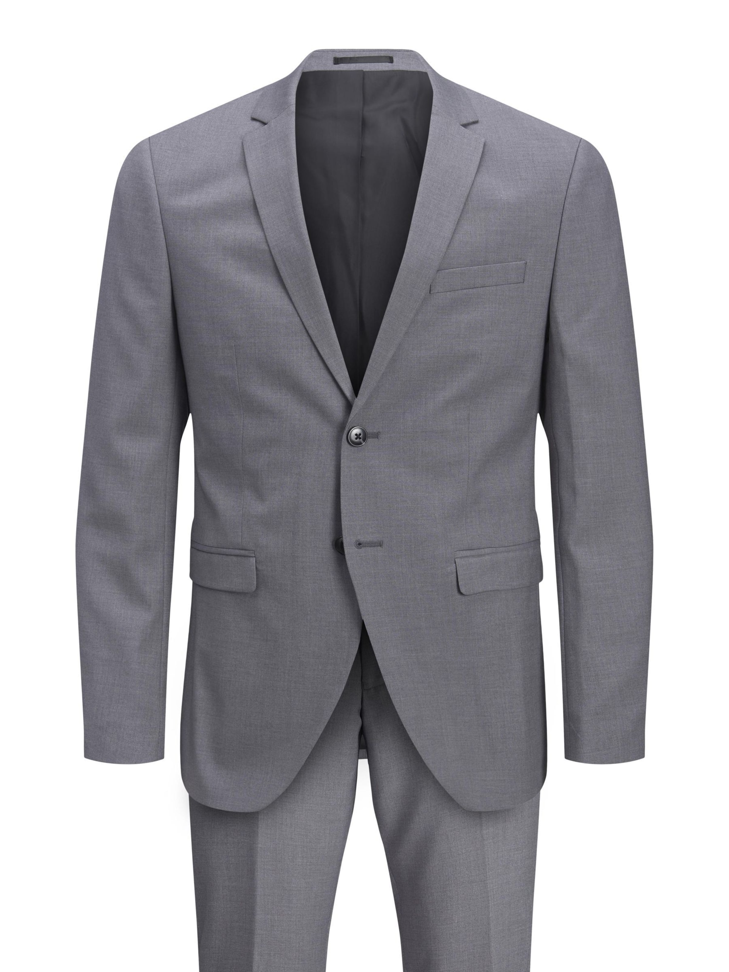 pelēks Jack & Jones Premium Piegulošs Uzvalks 'Franco'