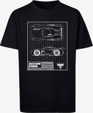 ABSOLUTE CULT Shirt 'Cars - Jackson Storm' in Zwart: voorkant