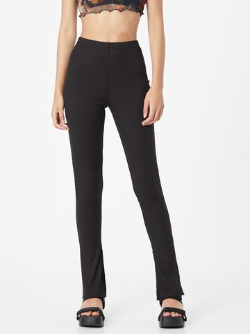 Misspap - Flared Leggings em preto: frente