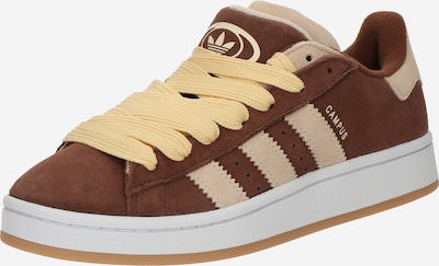 Sportbačiai be auliuko 'CAMPUS 00S' iš ADIDAS ORIGINALS, spalva – ruda (konjako) / šviesiai geltona, Prekių apžvalga
